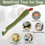 Make Lazy Furries active with Cotton Rope Toy INTERACTIVE,AGRESSIVE CHEWERS FUN & POSITIVE TOY,SCARY SNAKE is the answer(Colour May Vary)