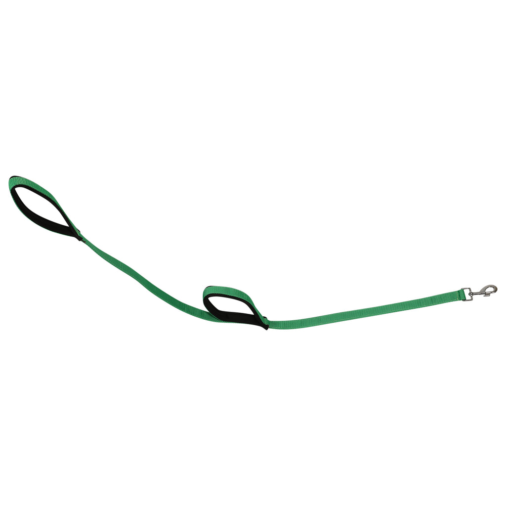 Petology Double Handle Dog Leash  5.5 Feet| Black  Strong Hook for Training and Walking Dogs  2 Padded Handles