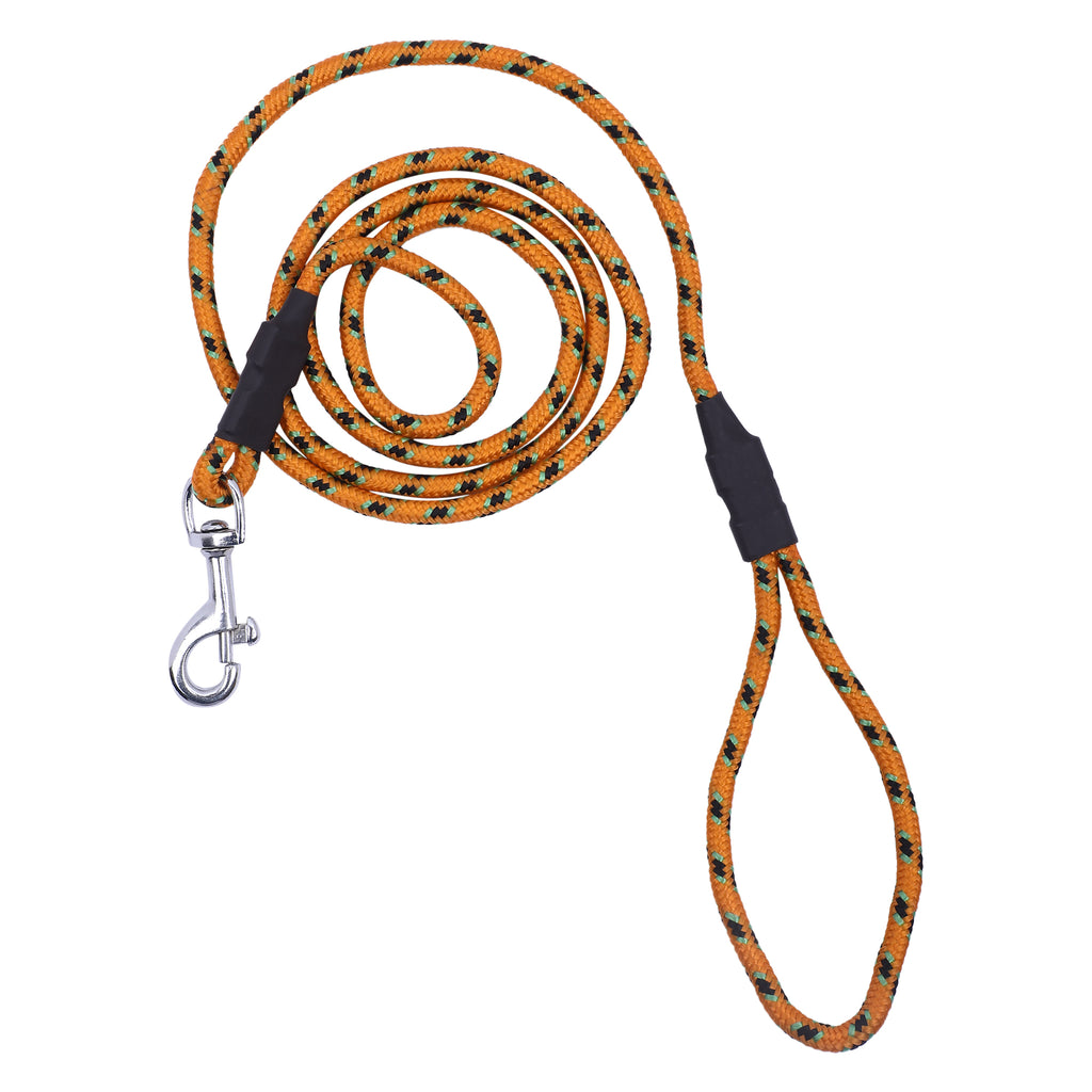 Petology Plush High Strength 18MM rope leash with complementary Paw tag and Leash 1.5 inch collar