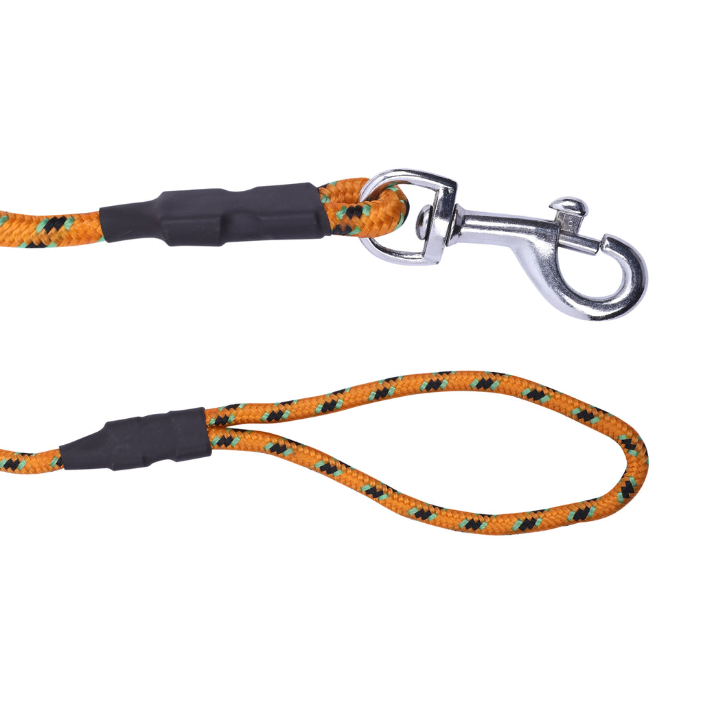 Petology Plush High Strength 18MM rope leash with complementary Paw tag and Leash 1.5 inch collar