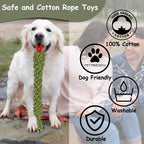Make Lazy Furries active with Cotton Rope Toy INTERACTIVE,AGRESSIVE CHEWERS FUN & POSITIVE TOY,SCARY SNAKE is the answer(Colour May Vary)