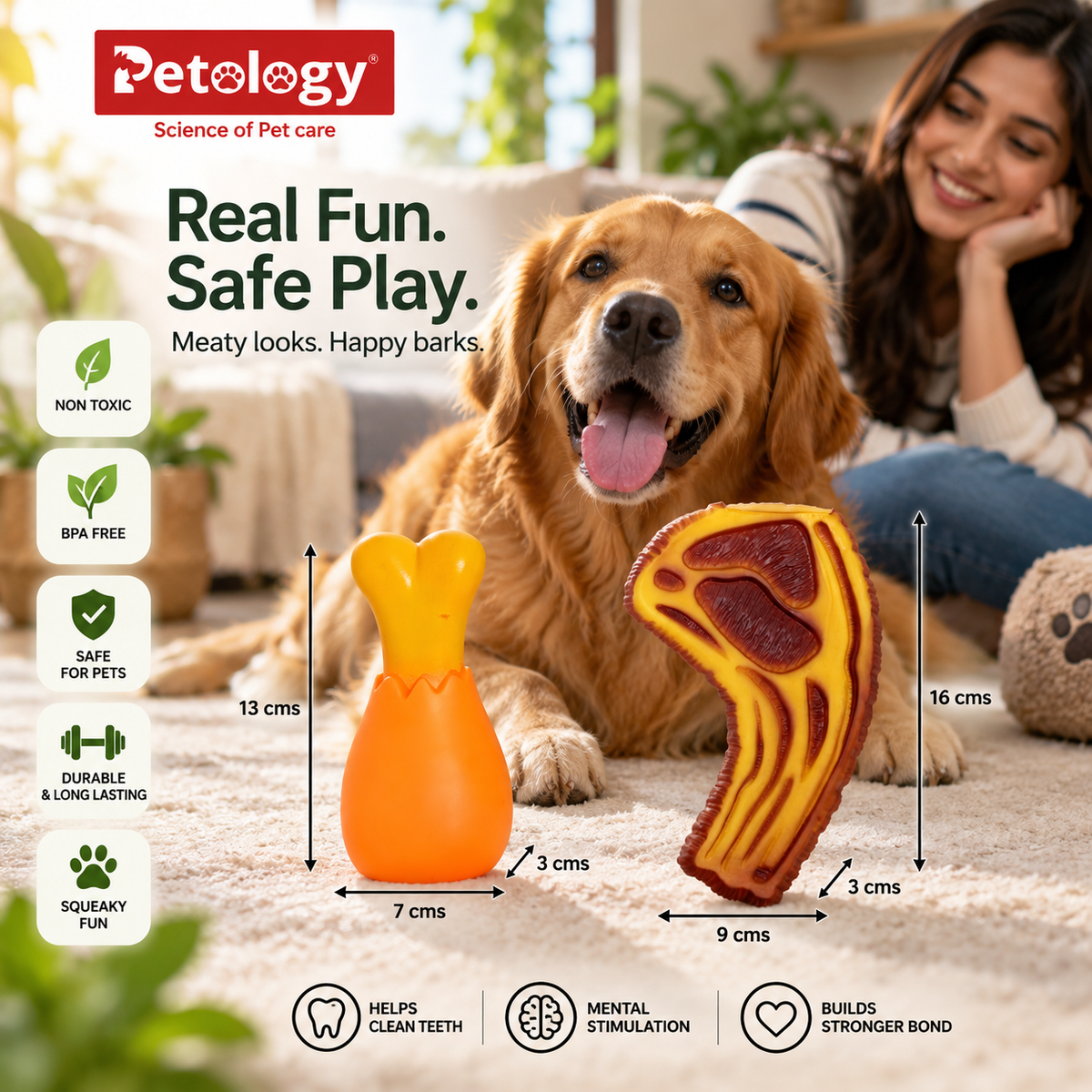 Latest toy Latex SQUEAKY Combo to Charge lovables up and activate Dogs brings joy to puppies soft and works as firm massager for the teeth