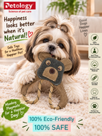 Natural jute Felt Dog Toy(Monkey) -safe and non toxic No Squeak, No Fluff, Durable, Extra Thick Dog Chew Toy for Aggressive Chewers for adult and puppies