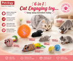 6-in-1 Cat Toy Combo Keep Your Cat Happy Active and Entertained Ultimate Playtime Bundle for Curious Cats