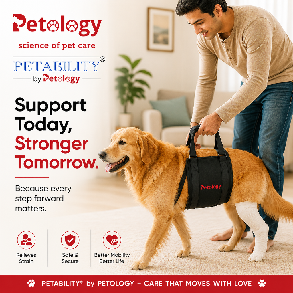 Petability Adjustable Dog Lift Harness ,Sling for Large Dogs Leg Support Soft Lift Support and Rehab Harness for Weak Rear Legs, Helps Senior, Injured, Disabled & After Surgery Dogs medium,large & xtra large breeds