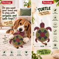 Natural jute Felt Dog Toy(TURTLE) - safe  and non toxic No Squeak, No Fluff, Durable, Extra Thick Dog Chew Toy for Aggressive Chewers for adult and puppies