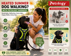 Comfort & Safety 2-in-1 Breathable Durable Vest Harness 15mm Rope Leash Reflective for low-light safety