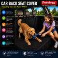 Petability  Soft Anti-skid Back & single seat protection Cover, Waterproof Scratch Proof Non-Skid, Travel Hammock With Anchors For Cars Trucks SUV Boot Liner, Black