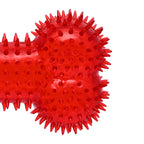 100% BPA Free,Non-Toxic,Squeaky spike bone for healthy dental, fetch toys with TPR Rubber Toys