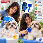 Hi Health Combo of 2, Slicker Brush Pet Grooming Glove for Dogs and Cats Shedding Small Medium Large Breeds(Pack of 2-Multi Color)