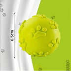 Playpets perfect combo of 4 Safe fetch teething balls with combo squeaky, spiky & soft latex balls to keep boredom away for all dog breeds and ages( Multi colour)