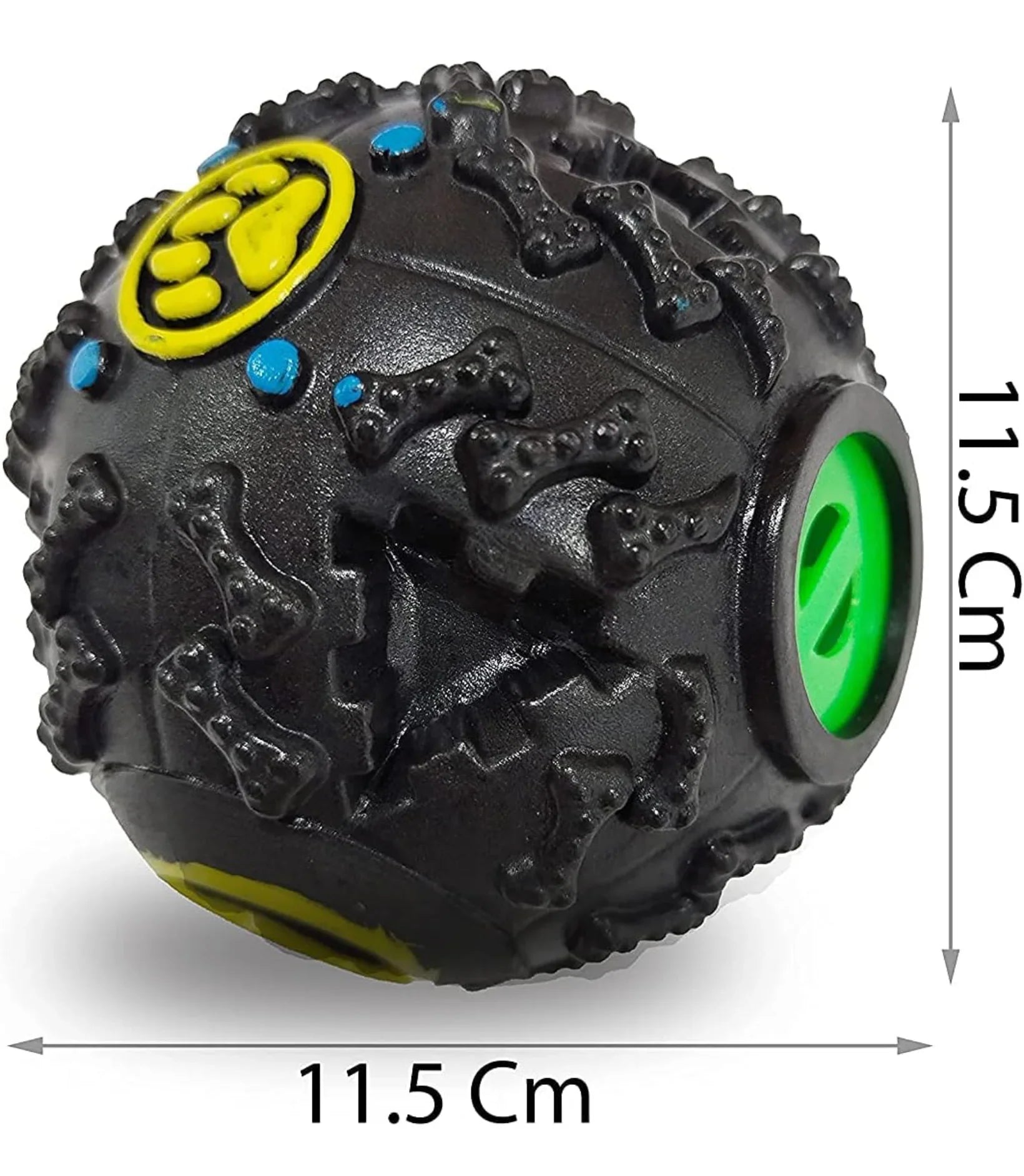 Giggle Interactive Squeaky Dog Ball, Funny Giggle Sound When Rolled or Shaken, Interactive Toy for Small, Medium & Large Dog, Treat Dispensing toy as well