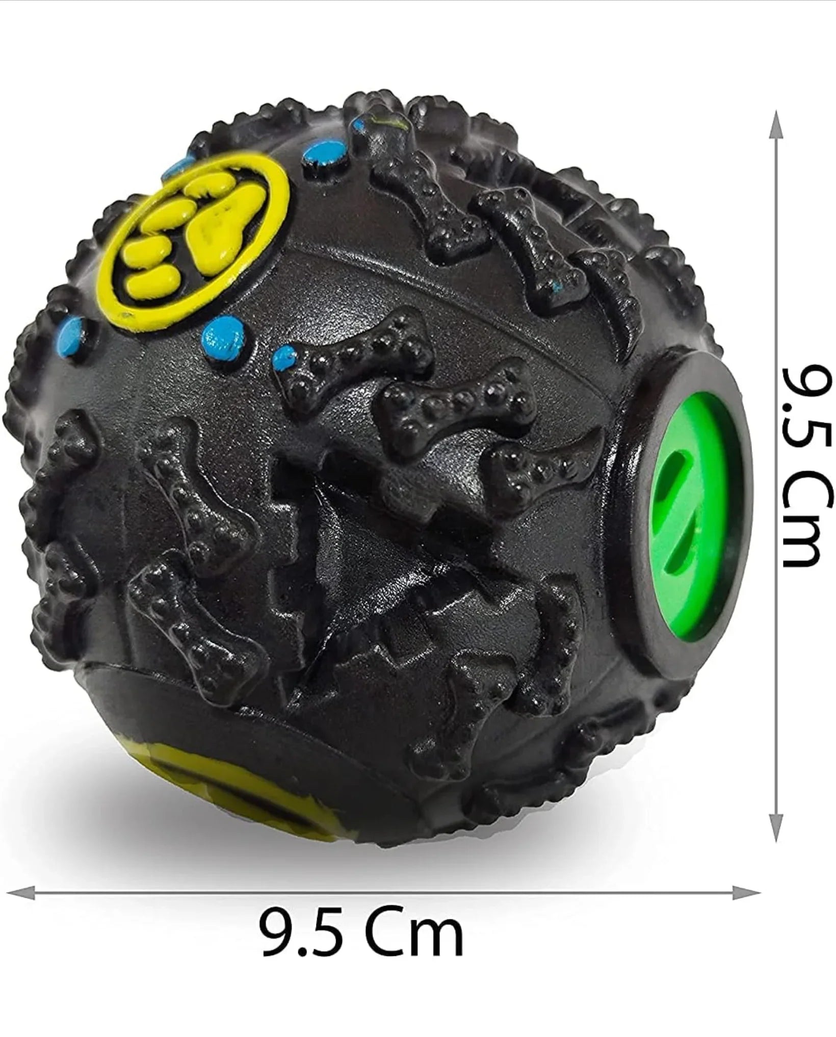 Giggle Interactive Squeaky Dog Ball, Funny Giggle Sound When Rolled or Shaken, Interactive Toy for Small, Medium & Large Dog, Treat Dispensing toy as well