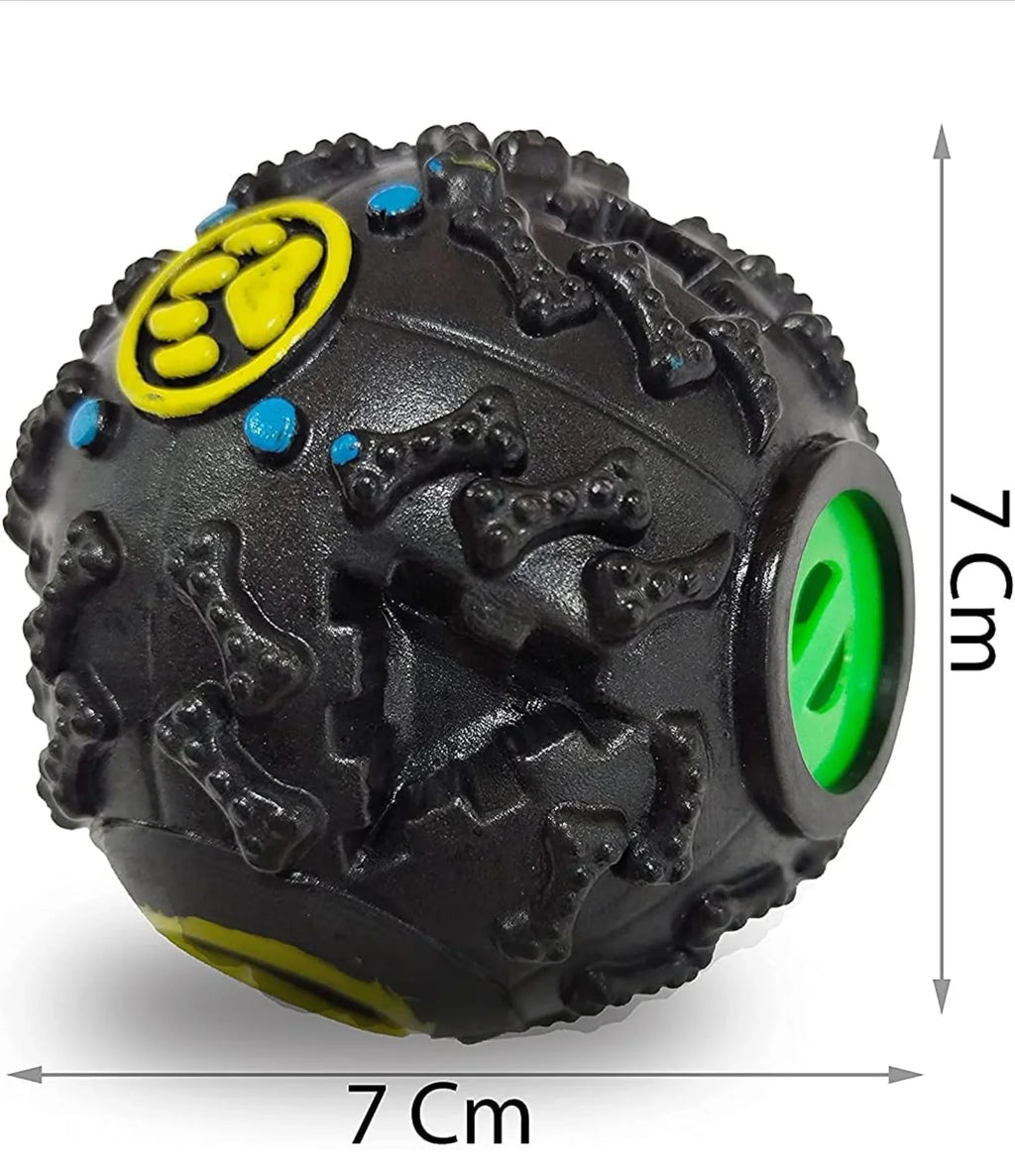 Giggle Interactive Squeaky Dog Ball, Funny Giggle Sound When Rolled or Shaken, Interactive Toy for Small, Medium & Large Dog, Treat Dispensing toy as well