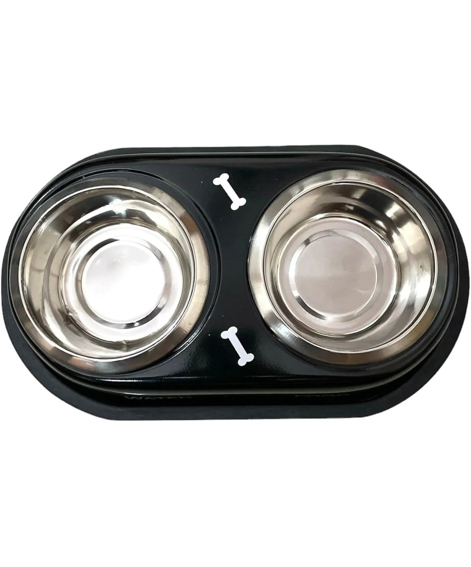 Double diner for dogs and cats 100 % S.Steel Double Diner Bowls With Anti Skid MEDIUM AND LARGE SIZE