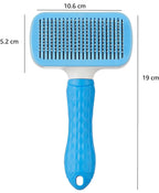 Self Cleaning Slicker Brush, Pet Grooming Shedding Brush for Dogs and Cats Easy to Remove Loose Undercoat, Pet Massaging Tool Suitable for Pets with Long or Short Hair (Color May Vary)