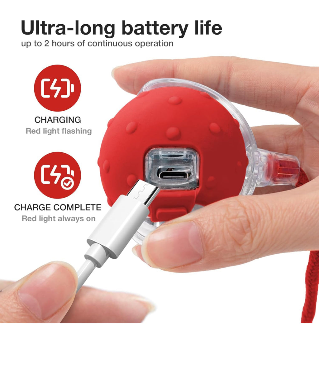 Playpets Most Viral Interactive Rolling Ball Toy for Cats and Dogs 360° Smart Automatic Pet Ball (RED)