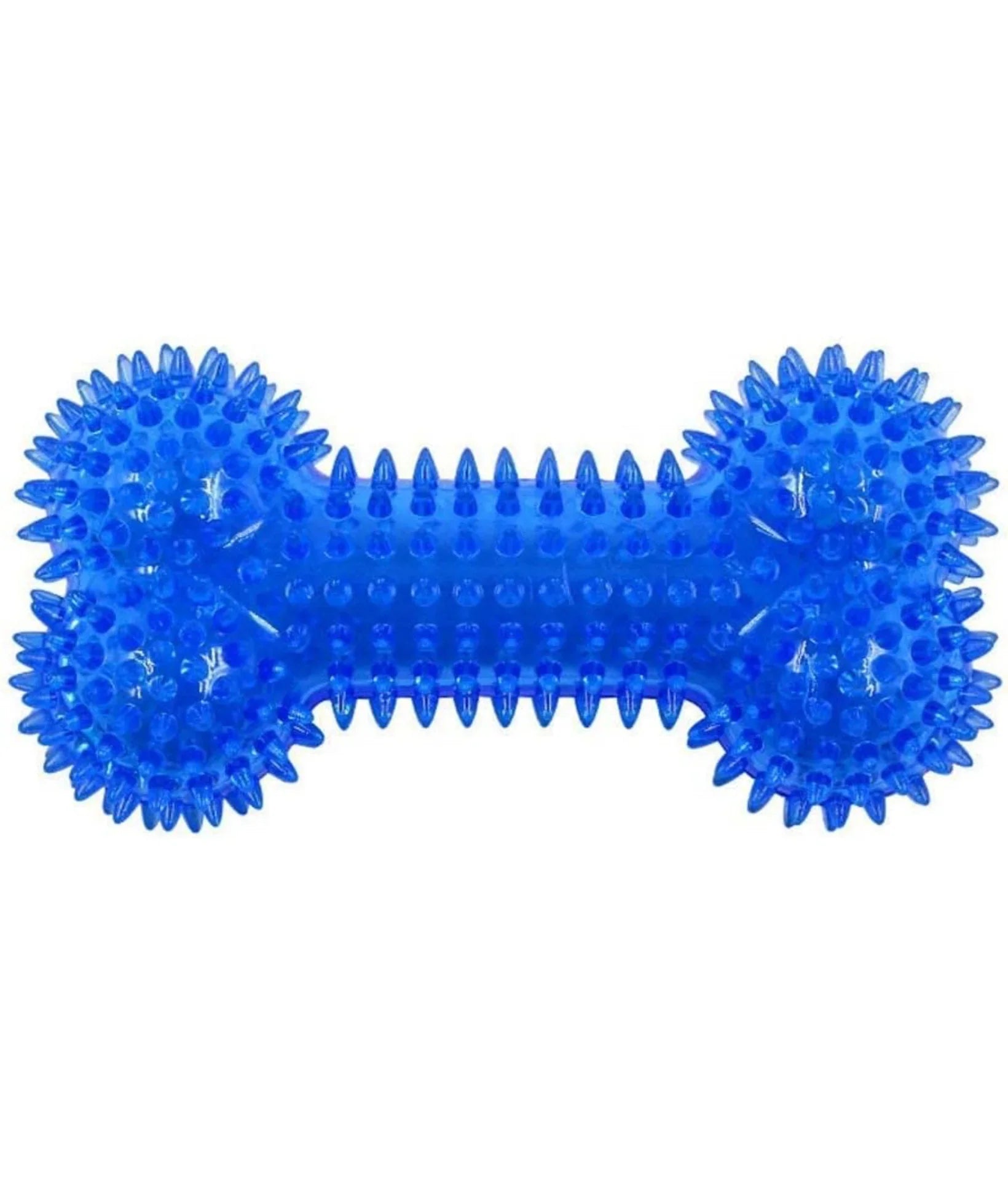 100% BPA Free,Non-Toxic,Squeaky spike bone for healthy dental, fetch toys with TPR Rubber Toys