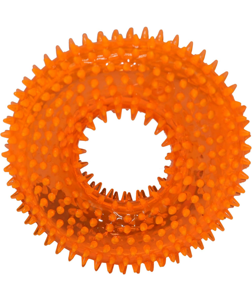 100% BPA FREE & NON-TOXIC Spike Ring Chew Toy is a Durable, Interactive Option for Dogs That Love to chew and Play