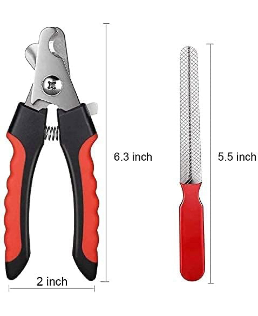 Dog Stainless Steel Nail Cutter Clipper and filer,Claw & Nails Clippers Grinder Grooming Trimmer for Small, Medium, Large dogs and cats