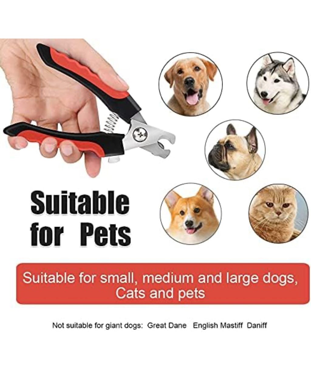 Dog Stainless Steel Nail Cutter Clipper and filer,Claw & Nails Clippers Grinder Grooming Trimmer for Small, Medium, Large dogs and cats