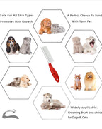 Petology Hi Health hygiene set (Combo 6 pcs) Pet Slicker Brush,Hair Comb Single Sided,Nail Clipper ,Nail Grinder ,Grooming Gloves Kit & Palm brush for All Breeds &  Age Dog, Cat, Rabbit & Hamster