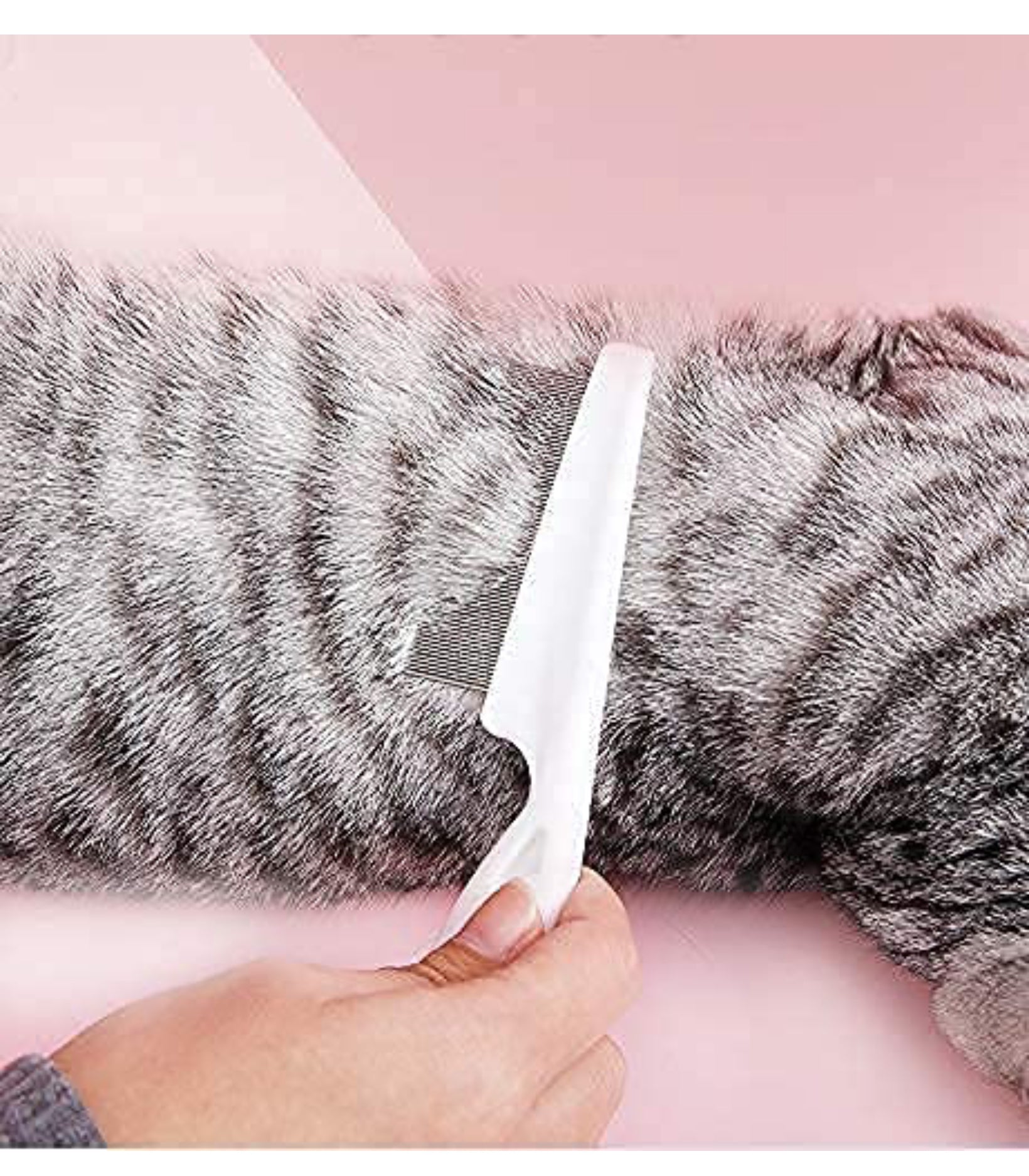 Hi Health Grooming COMBO Premium Slicker Brush with flea for CATS & DOGS Self Cleaning Shedder Gently Removes Loose Undercoat, Mats and Tangled