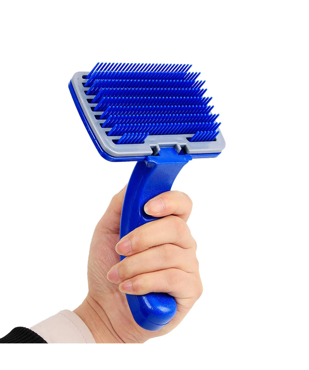 HiHygiene 2 in 1 Pet Comb Pack Adjustable Dog Puppy Brush Pet Comb for Grooming Cum Massager and Safety from Mites,Lice,Ticks Combo Pack of 2 Comb Large Size