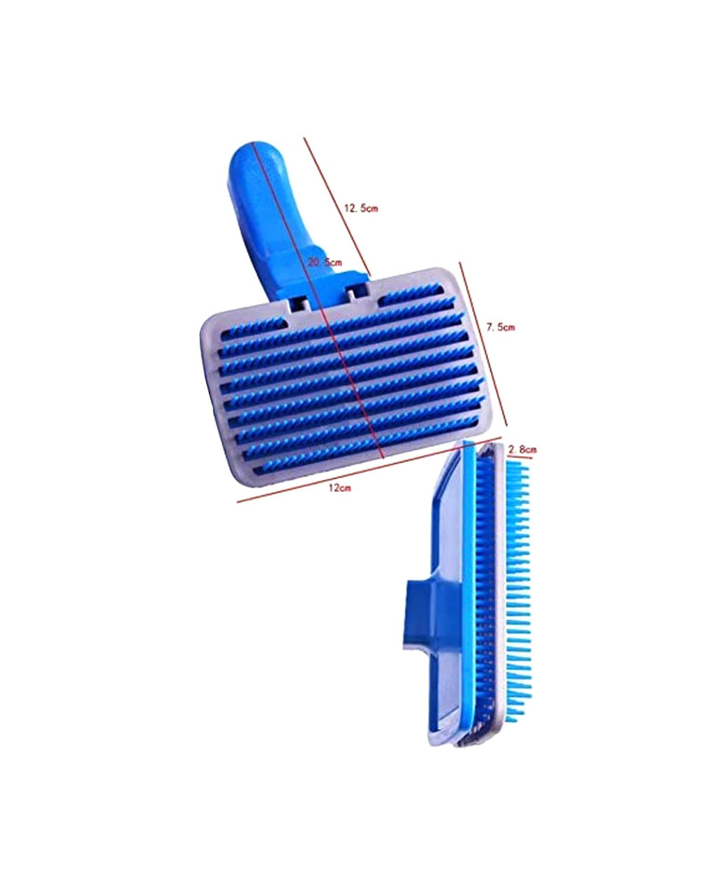 HiHygiene 2 in 1 Pet Comb Pack Adjustable Dog Puppy Brush Pet Comb for Grooming Cum Massager and Safety from Mites,Lice,Ticks Combo Pack of 2 Comb Large Size
