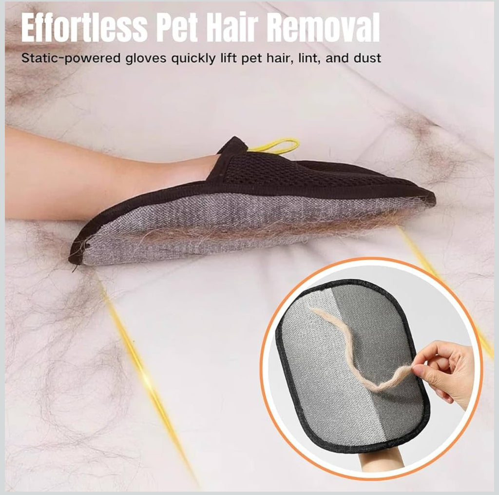 GRAB GROOM COMBO PET Mist brush with pet hair remover tool Non-Static and static brush combo with brush and clean combo perfect hygiene combo