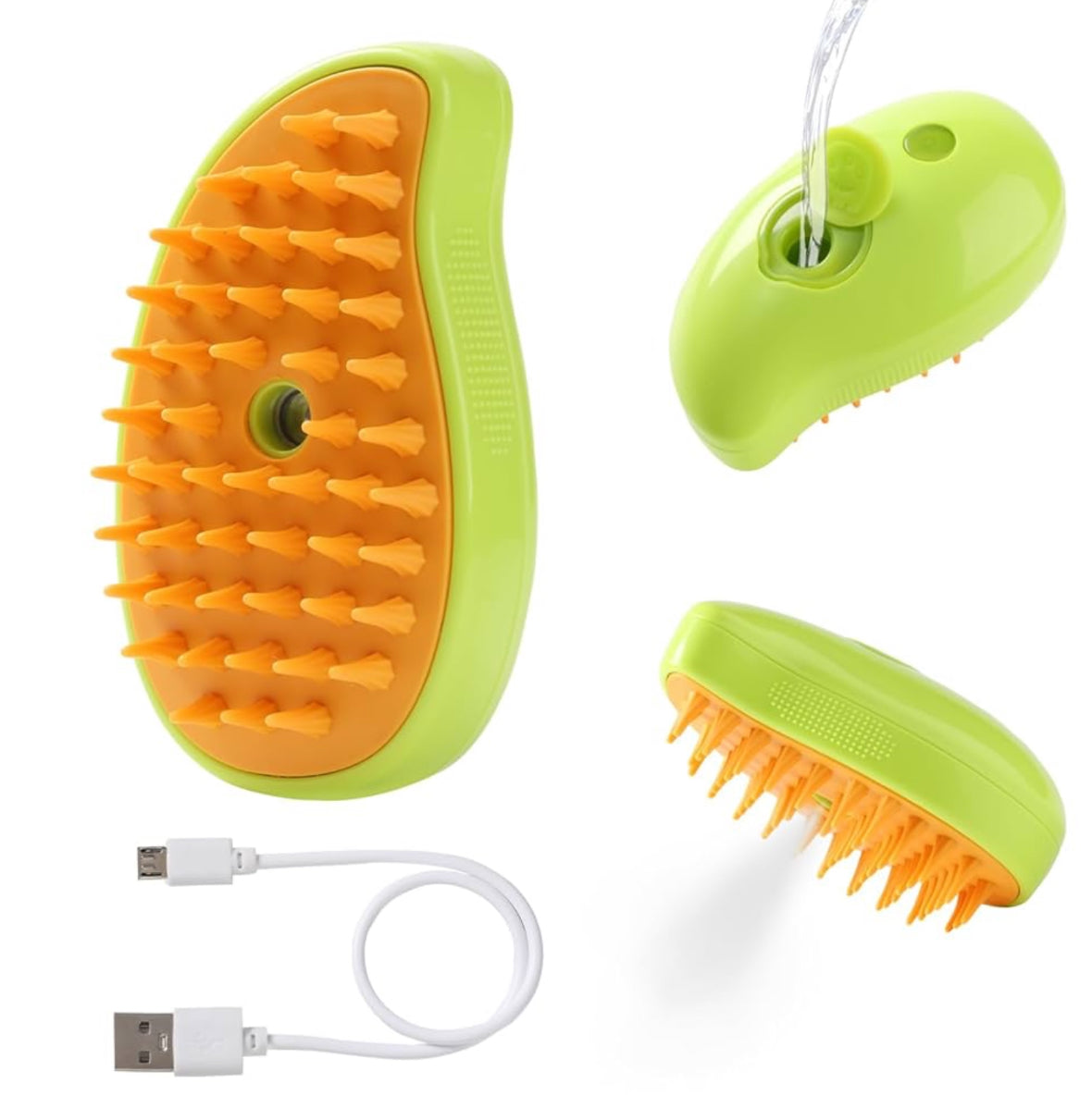 GRAB GROOM COMBO PET Mist brush with pet hair remover tool Non-Static and static brush combo with brush and clean combo perfect hygiene combo