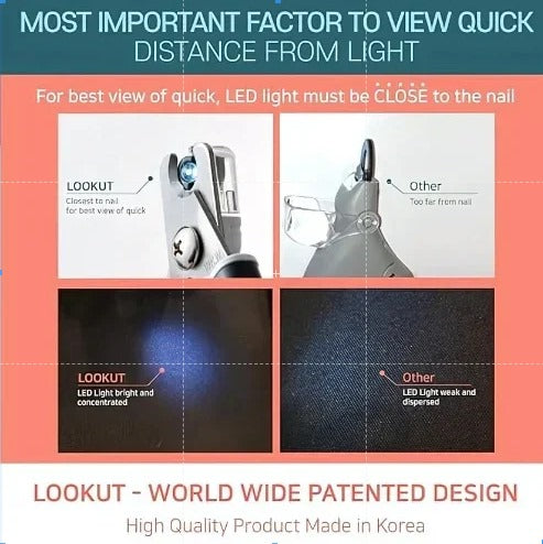 Lookout by Petology Exclusive Nail Clipper ( Korea)  Posco steel Dog and cat Nail Clippers with specially designed nail box Quick Sensor Light Accident-Free Guide Light and Dog Nail wheel Filler (Color Vary)