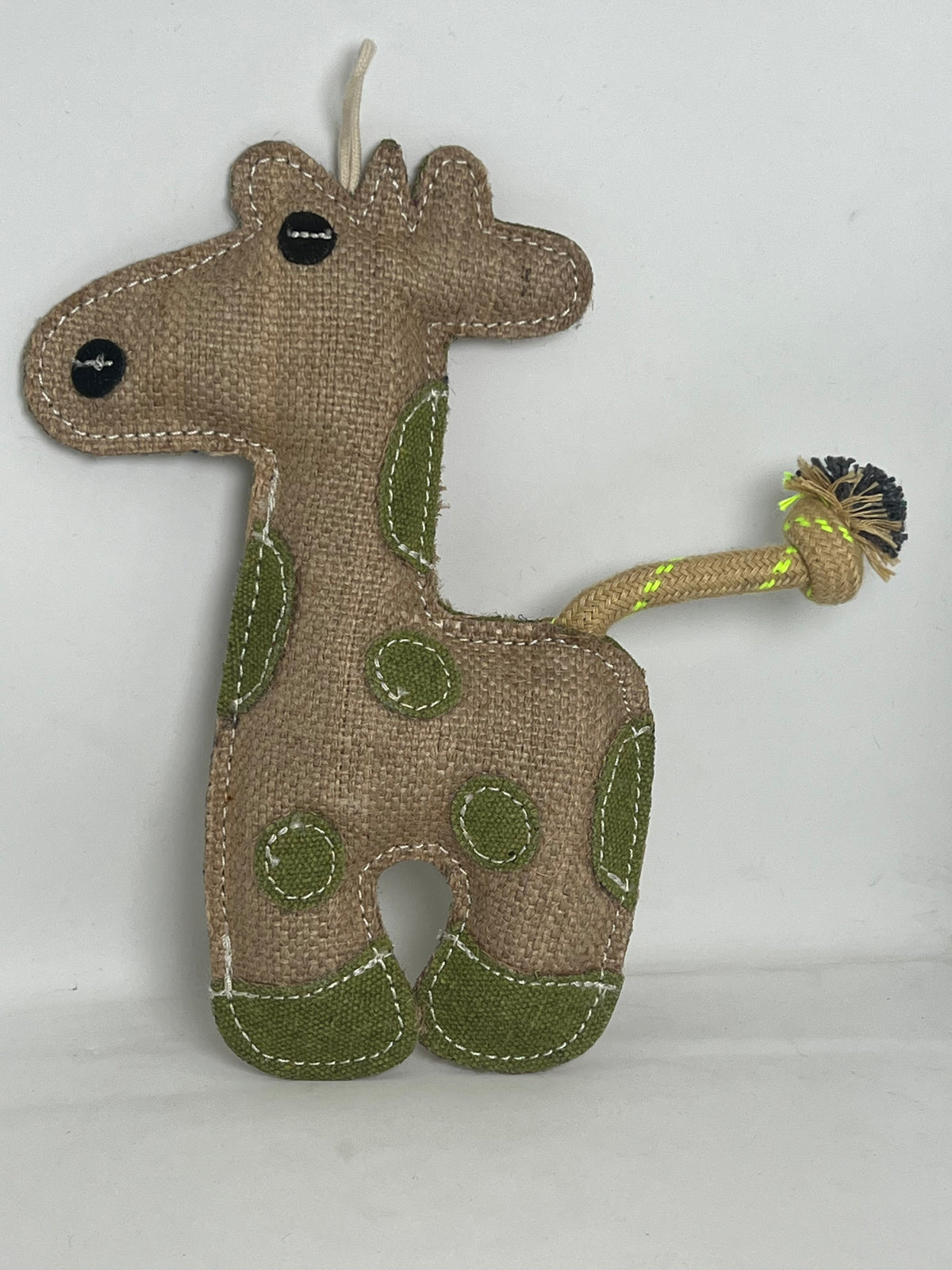 Natural jute Felt Dog Toy(Giraffe) -safe and non toxic No Squeak, No Fluff, Durable, Extra Thick Dog Chew Toy for Aggressive Chewers for adult and puppies