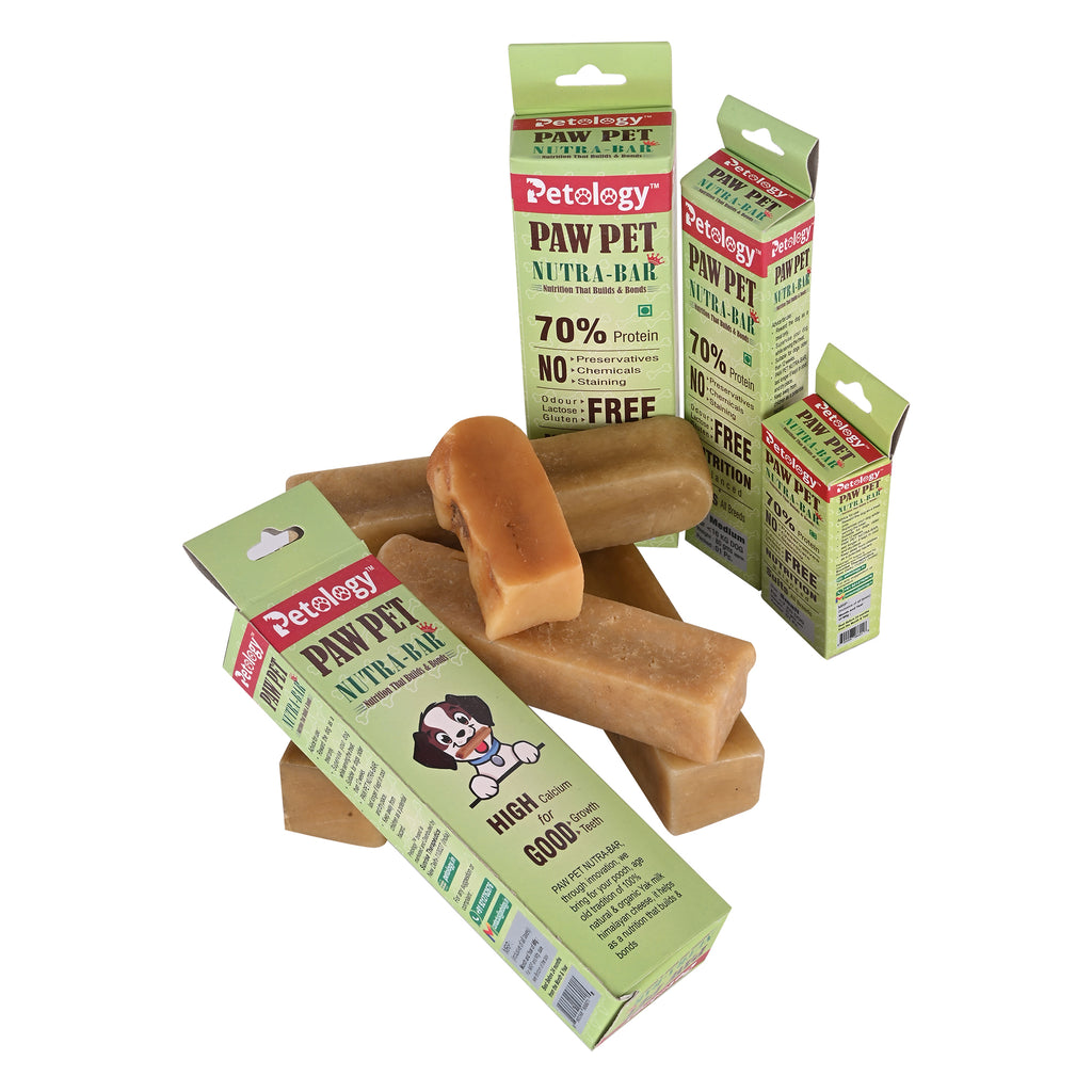 PAW PET NUTRA-BAR Bars for Dogs 100% Natural Himalayan Yak Chews,70% protien, Long Lasting,Fight Plaque & Tartar,Promotes Healthy Immune System 100g PACK