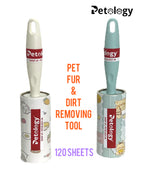 HiHYGIENE 2 Lint Remover with Handle, Protective Cover, Dog & Cat Hair Remover (60 Sheets) - Sticky Roller Brush for Clothes, Furniture, Carpet, Pet Fur, Dust, and Dirt.