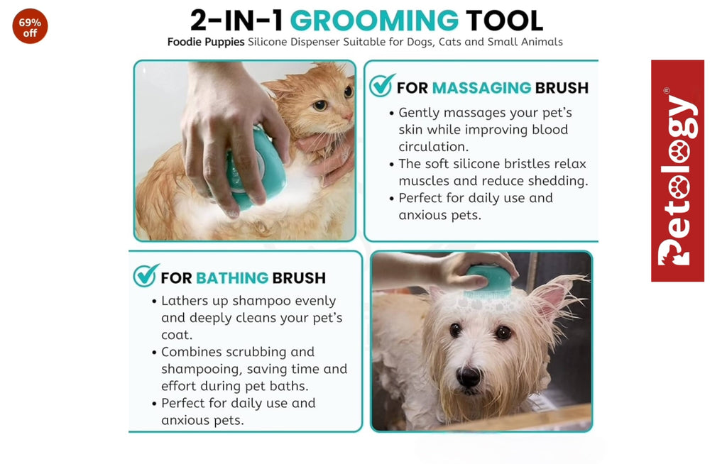 Meow Meow 3in1 professional grooming combo-small size crafted for Cats-kittens and all small breed pets which gives neat and smart look everyday.