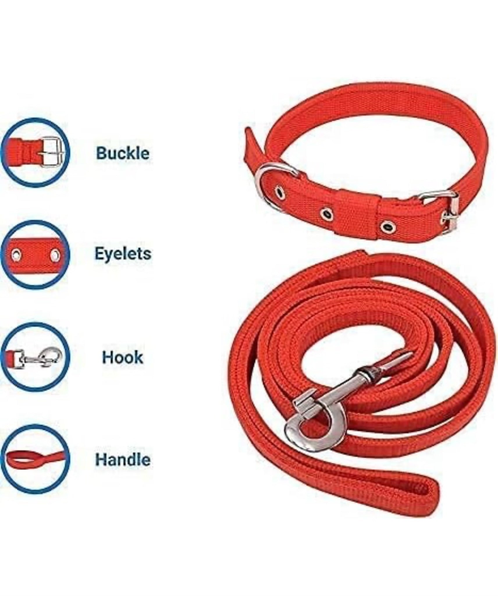 COMBO Dog harness K9,Matching 1.5 inch width comfy collar and 5Ft. High strenght Leash for medium,Large,XL dog breeds