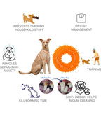 100% BPA FREE & NON-TOXIC Spike Ring Chew Toy is a Durable, Interactive Option for Dogs That Love to chew and Play