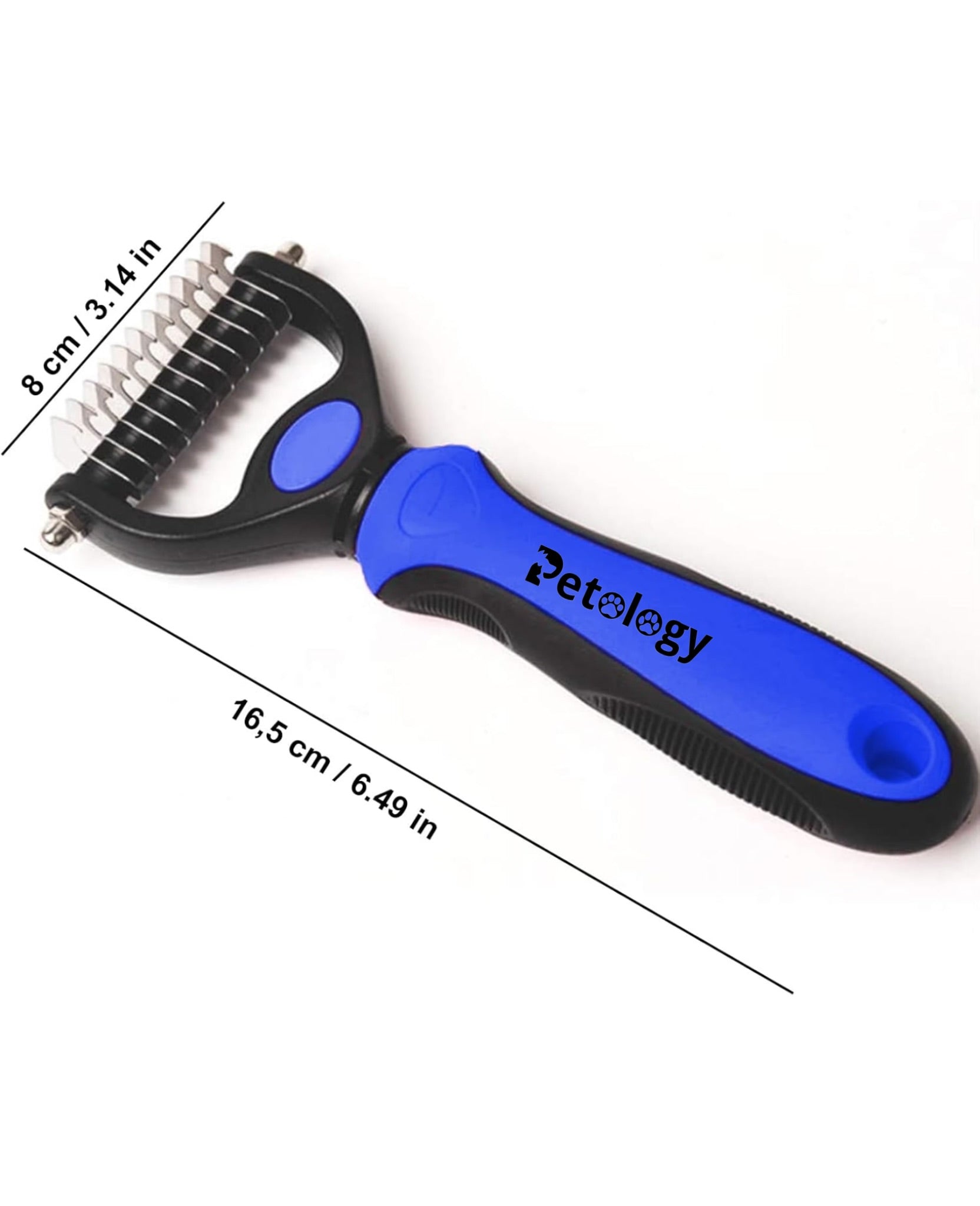 Hihealth Pet Grooming Brush for Dogs/Cats/Rabbits Deshedding Tool & Undercoat Rake Dematting Comb for Mats,Reduces Shedding by Up to 95%,Great for Short to Long Hair Small Large Breeds