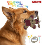 Petsafe buy 2 pay 1 100% organic Jute Chew-tug Dog Toy Non-Toxic, Soft, Stuffed Interactive Cute Squeaky, Teething Rope Dog Toy  Small to Medium breed