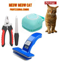 Meow Meow 3in1 professional grooming combo-small size crafted for Cats-kittens and all small breed pets which gives neat and smart look everyday.