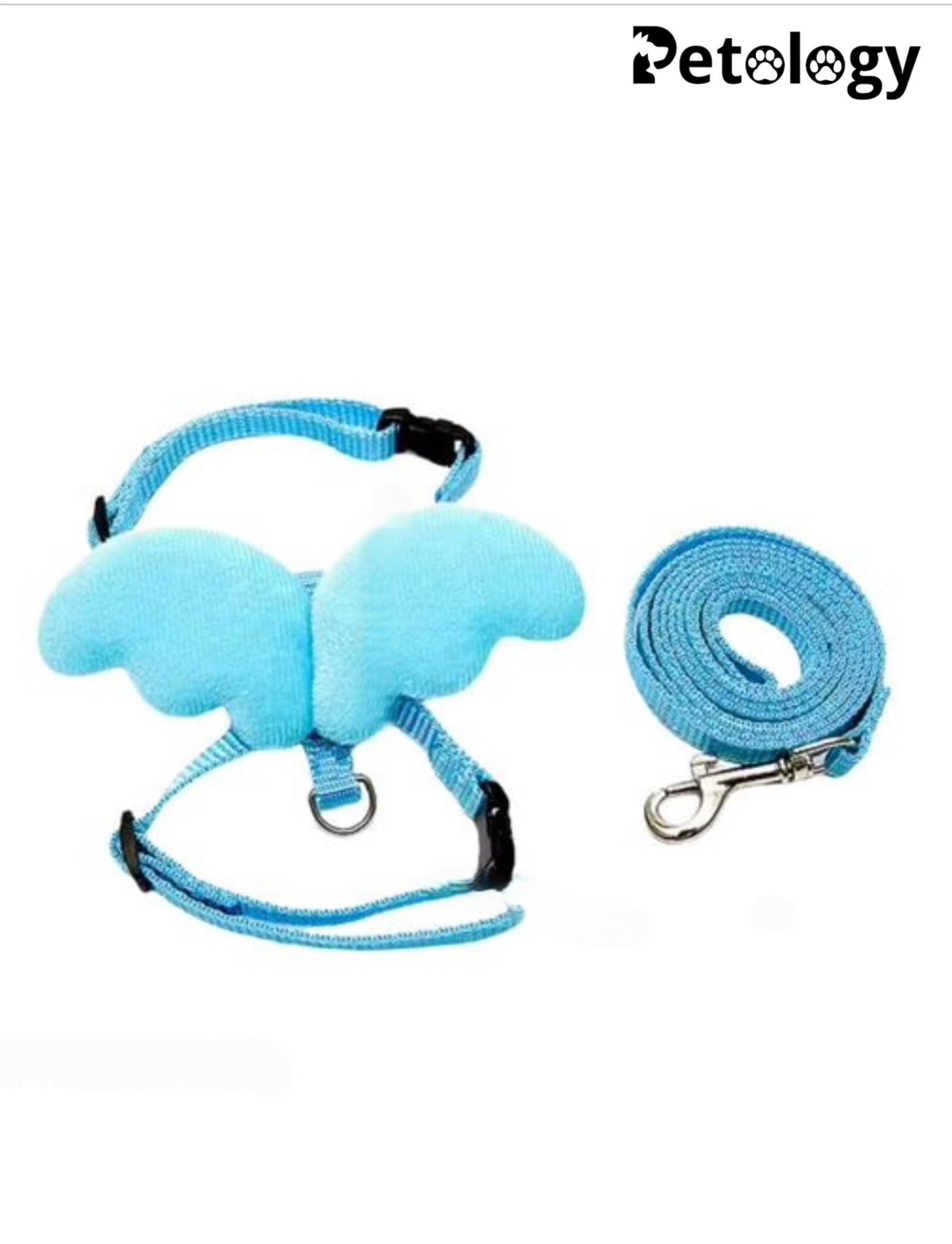 MEOW MEOW Cat, Rabbit harness Set Angel Wings Adjustable Mesh Vest Strap Outdoor Suit Small & Medium Cats, Adjustable Lightweight Designer, Comfortable and Secure Fit - Color May Vary