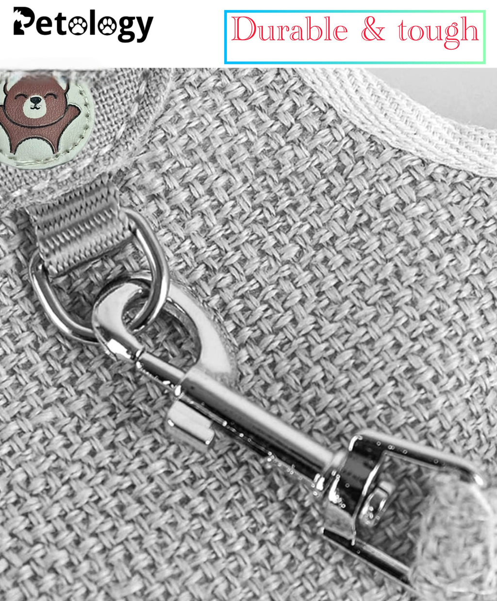 MEOW MEOW Cat Harness and Leash Set , Escape Proof and Adjustable , Lightweight and Soft Walking Harness for Cats - Perfect for Small & Medium Cats with Weight from 1.5 KG to 6.0 KG (Beige)