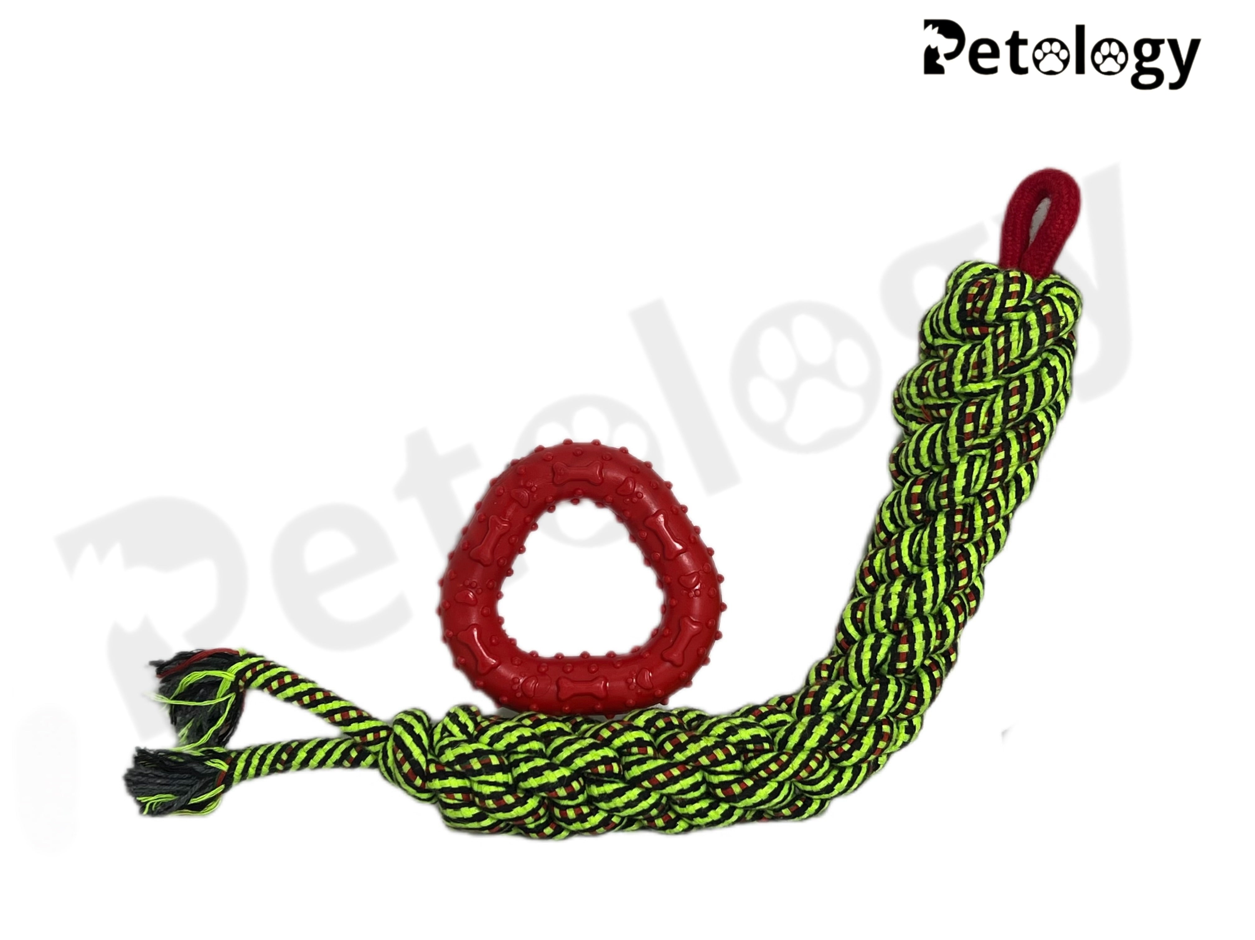 HY HYGIENE 100% Cotton Rope snake  & Soft non-toxic toy combo suitable for all Breeds