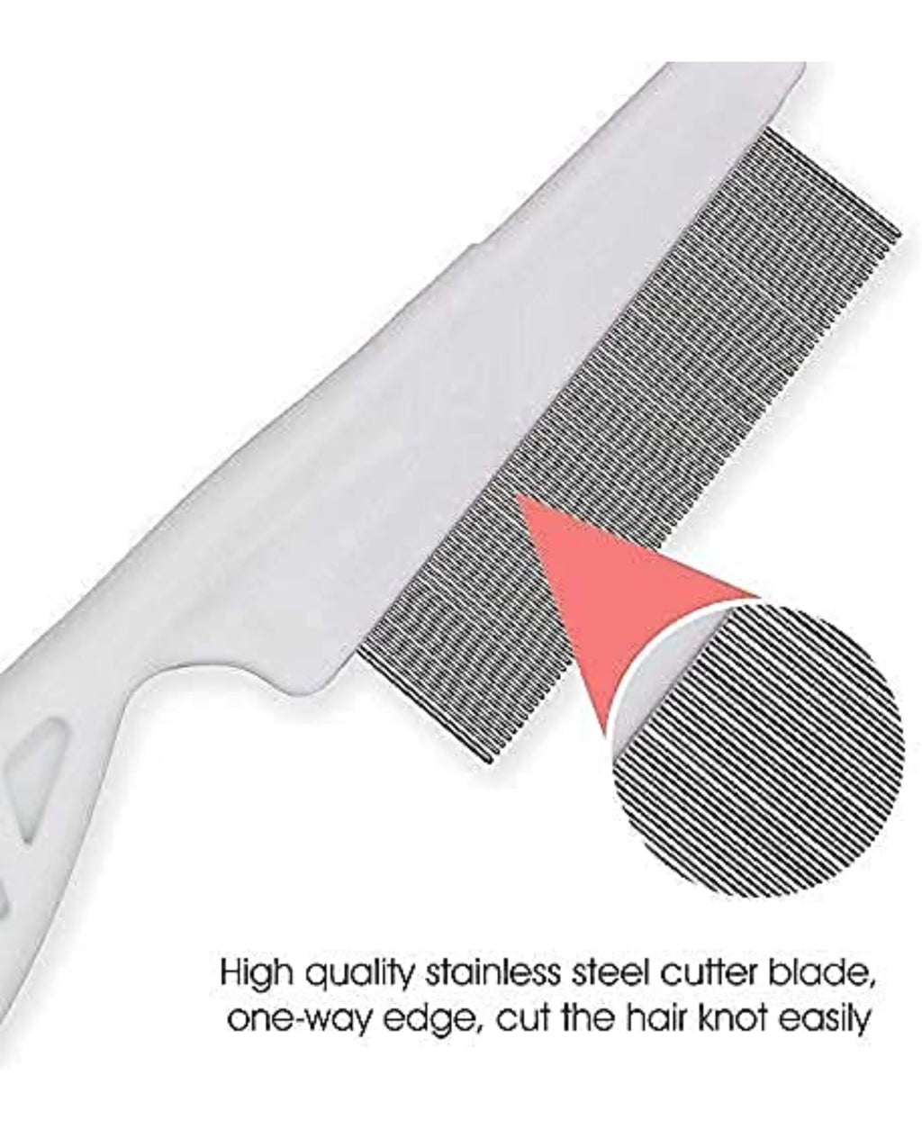 MEOW MEOW Summer combo parlour groomed look,shinning lice free flea comb plus massager for healthier 10 minute make over (color may vary