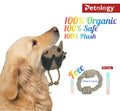 Petosafe buy 2pay1 100% Organic Jute Chew-tug Dog Toy Non-Toxic, Soft, Stuffed Interactive Cute Squeaky, Teething Rope Dog Toy  Small to Medium breed