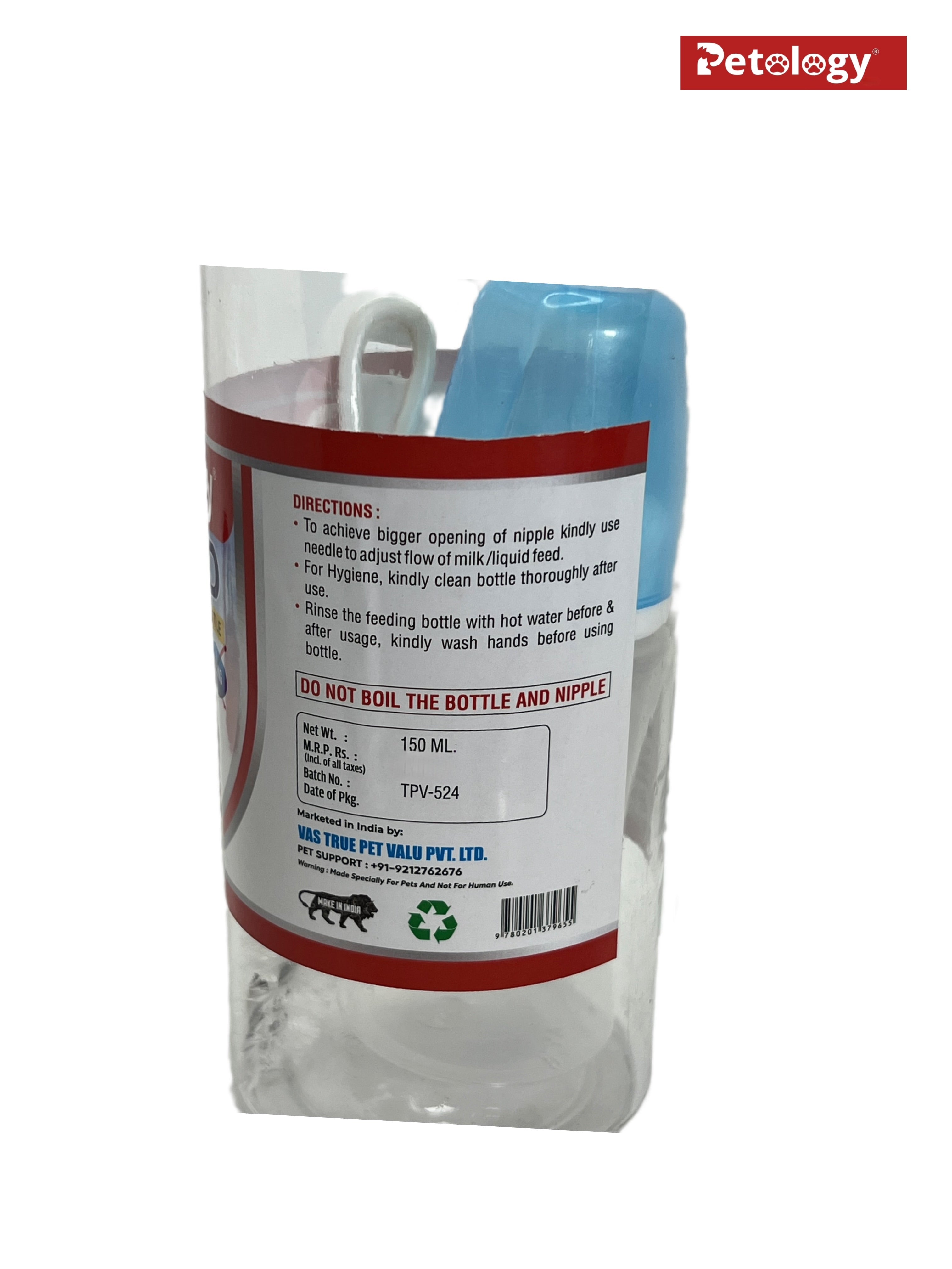 PETFED Puppy Kitten Milk Feeder Silicone Bottle Set non toxic and 100% safe For Baby Dog & Cat