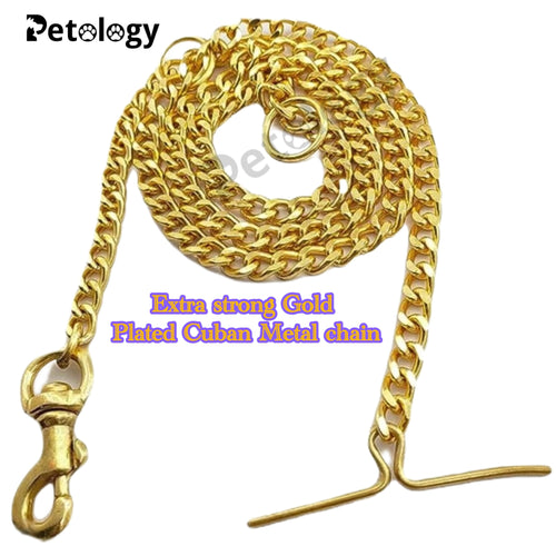 Superior quality Gold plated Dog chain diamond cut Cuban design long lasting,solid metal