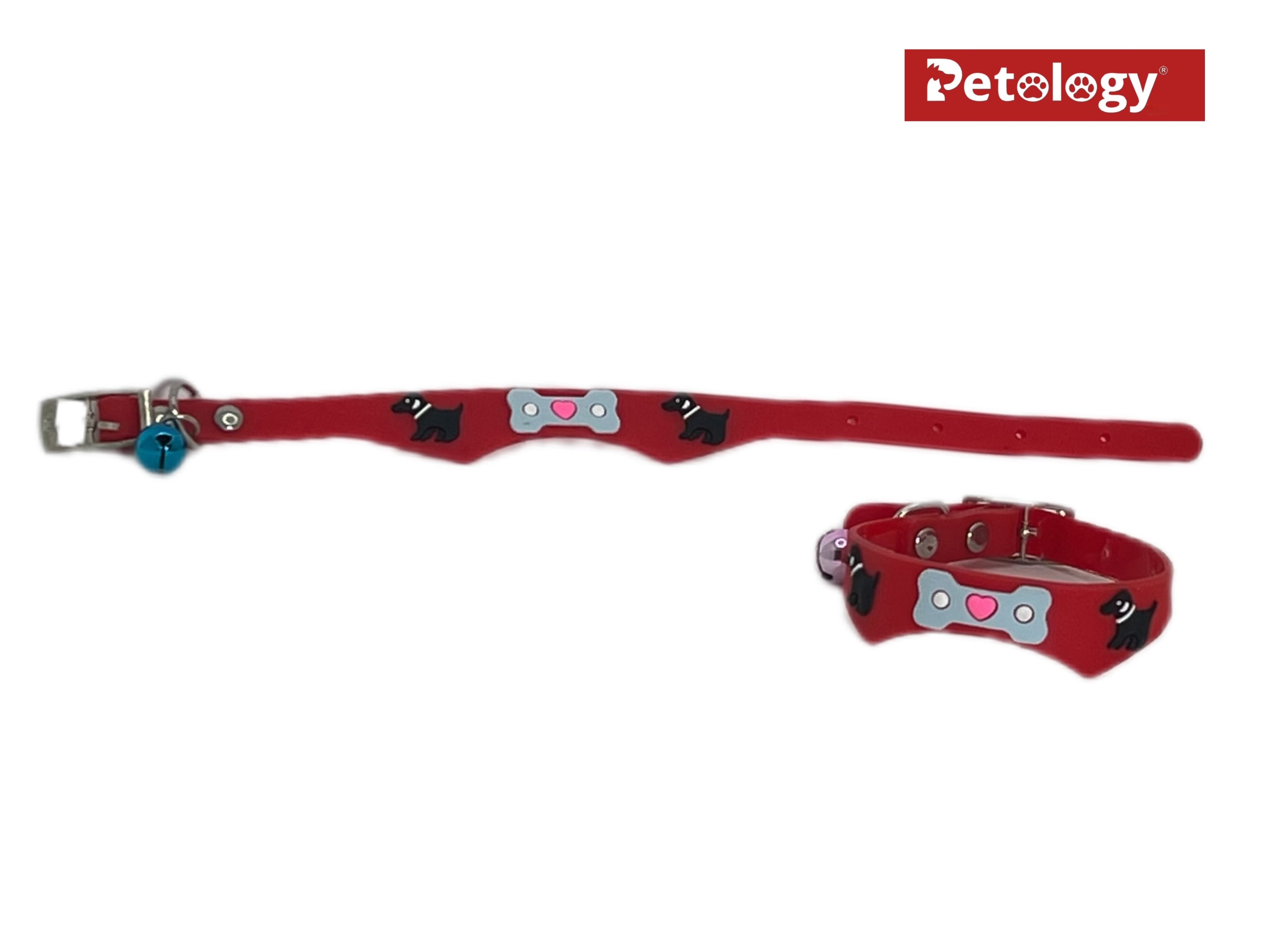 Get 2 for price of 1 Adjustable Multiple Colors extra soft & Style Pet Dog Silicone  Bell small Dog & Puppy Collar Training Collar-color may vary