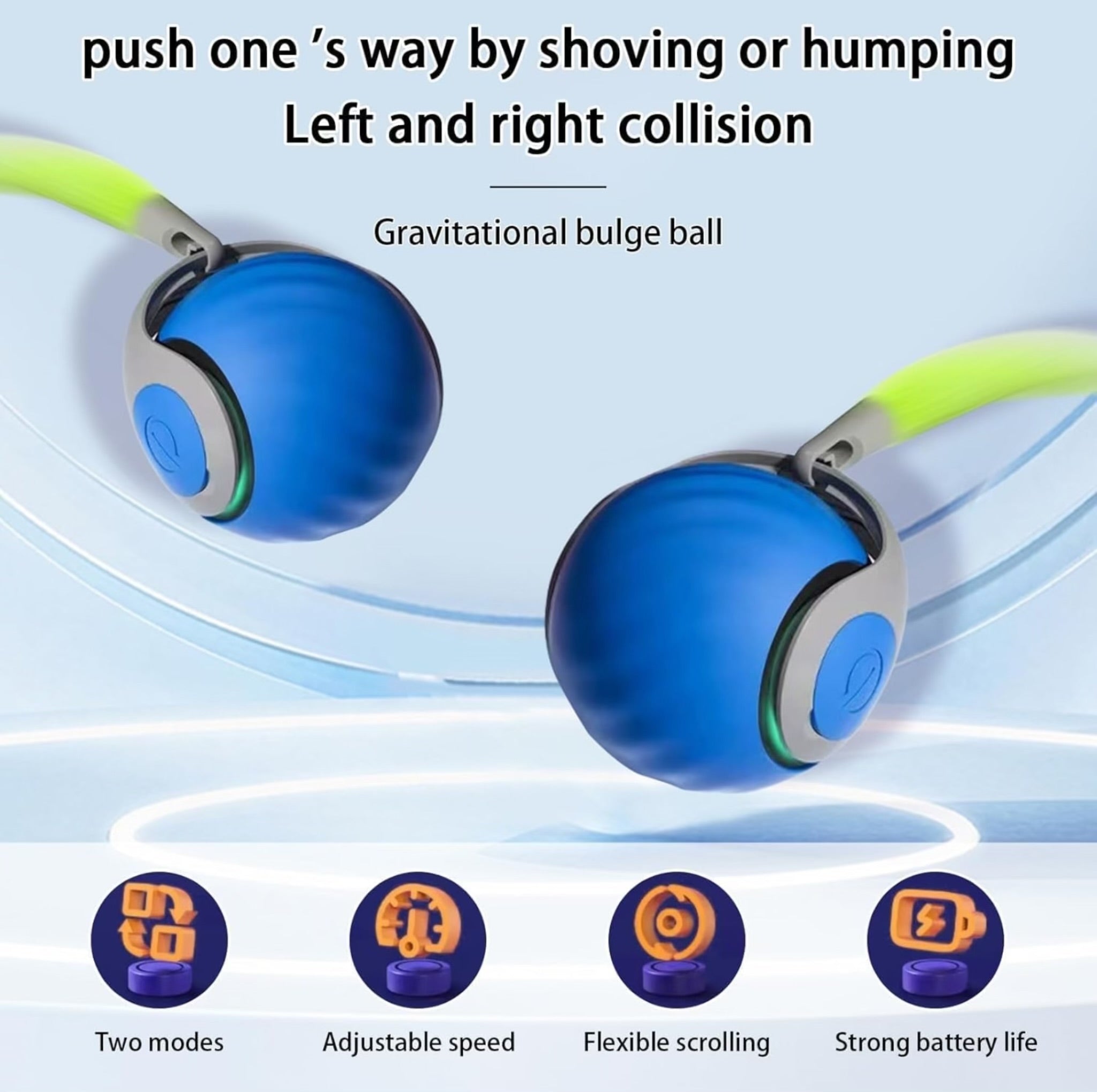 Playpets Exclusive Latest Interactive Toy Ball with touch Motion Activated Dog & Cat Toy, Smart Ball with "C" TYPE Charging, heavy Rotating Roller, Two Speed (All Breed Type)